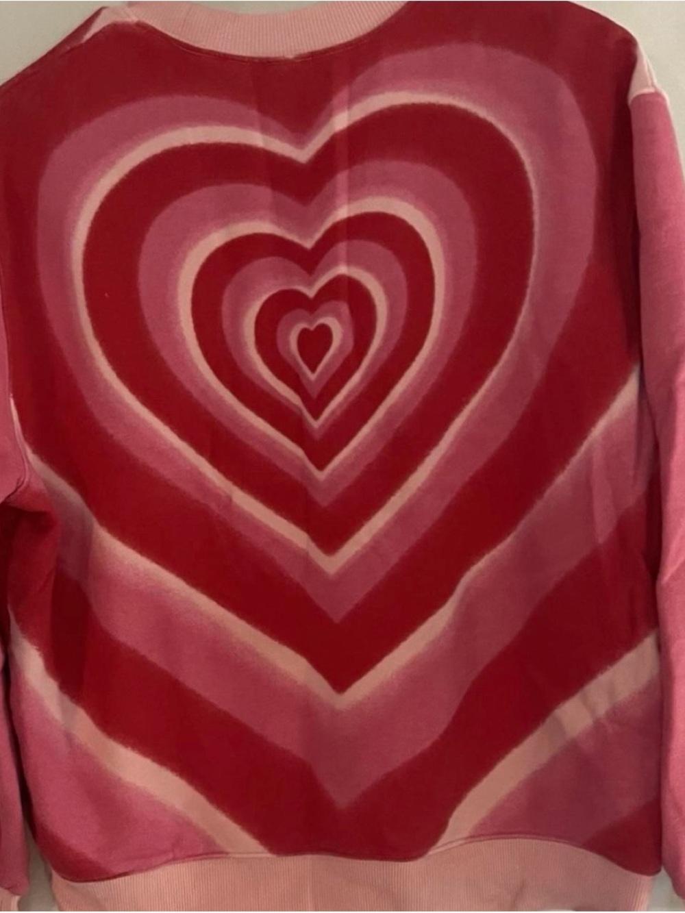 wild fable Pink & Red Heart Graphic Crewneck Sweatshirt - Picture 2 of 4